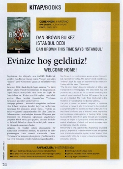 Dan Brown Bu Kez İstanbul Dedi!